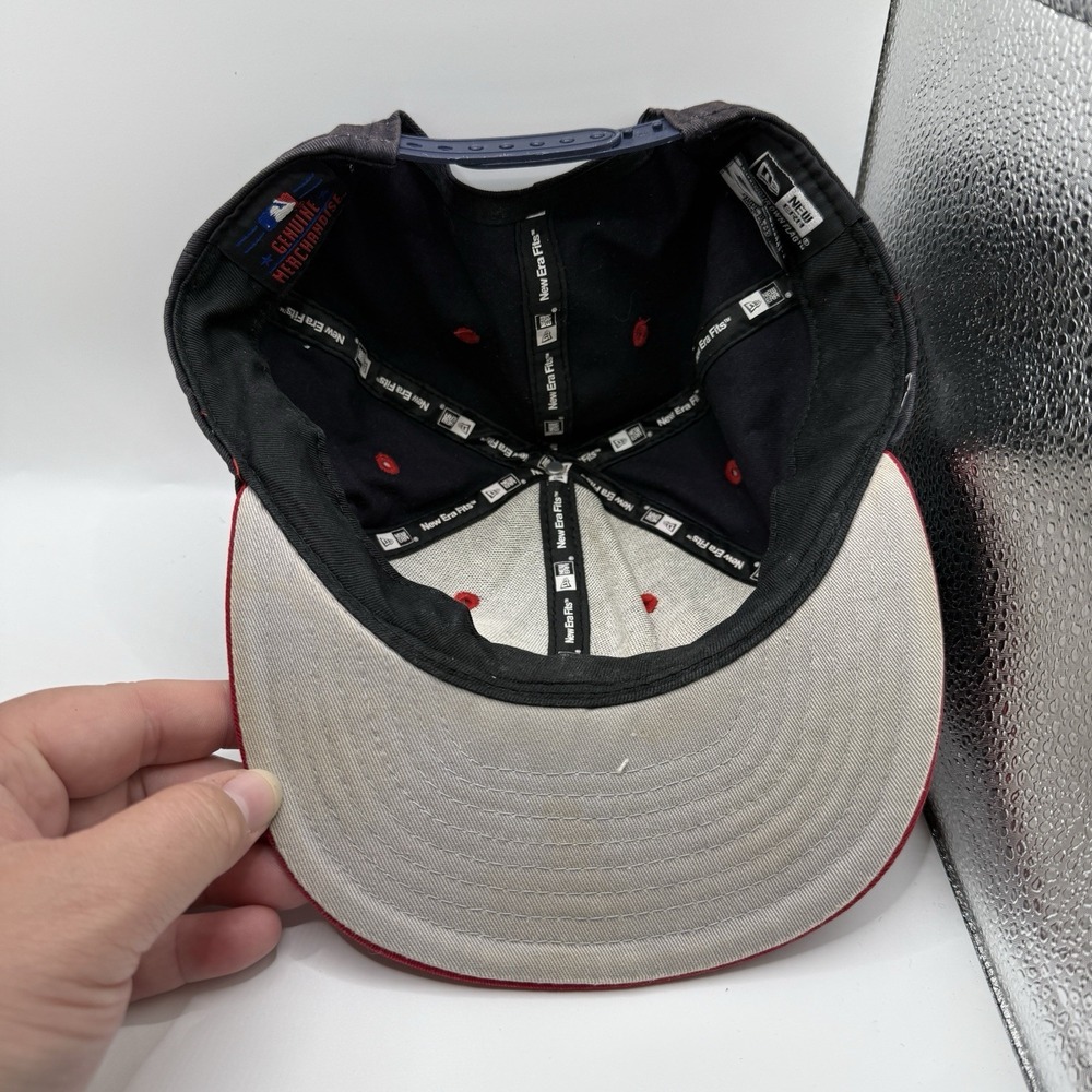 Rare New Era Cap Hat Vtg Atlanta Braves‎ Snapback Big Front Hit - Picture 5 of 7